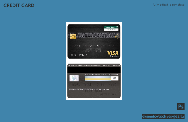Sri Lanka Amana Bank Visa Signature Card – Beispielvorschau